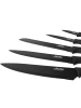 Maku Edelstahlmesser, 5er-Set in Schwarz, (B) 24 x (H) 41 x (L) 3 cm
