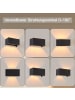 ZMH 4er-Set Wandleuchte LED in schwarz modern 3000K warmweiß 2-flammige G9 IP65