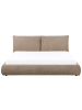 Beliani Doppelbett VINAY in Braun - (W) 196 x (H) 90 x (L) 233 cm