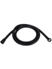 Bathroom Solutions Duschschlauch aus Edelstahl, Gewinde 1/2 in Schwarz, 150 cm