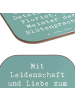Mr. & Mrs. Panda Coaster Spruch Florist Kunst mit Spruch in Meeresbrise