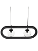 Beliani Pendelleuchten AYENSU in Schwarz - (W) 74 x (H) 153 x (L) 15 cm