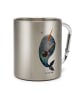 Mr. & Mrs. Panda Campingbecher Narwal Gitarre ohne Spruch in Silber