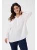KAFFE curve Langarm-Bluse KCmahlena in Chalk