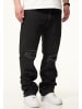 DAILY COTTON Jeans - DCPARADERA Lange Hose Ripped Straight-Fit in Washed Black