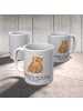 Mr. & Mrs. Panda Reisebecher Affe mit Spruch in Grau Pastell