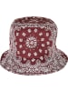  Flexfit Bucket Hat in cherry/white