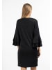 Albee Women Kleid Mit Glanzgarn in Schwarz