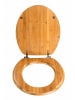 Wenko WC-Sitz Bambus Dunkel, WC-Sitz Mod. Bambus Dunkel in natur