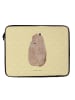 Mr. & Mrs. Panda Laptop Tasche Murmeltier ohne Spruch in Gelb Pastell