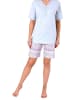 NORMANN Shorty Pyjama kurzarm Ethnolook - 44779 in hellblau