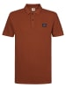 Petrol Industries Poloshirt mit Waffelstruktur steelhouse in Orange