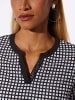 creation L Druck-Bluse in schwarz-ecru-bedruckt