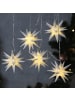 MARELIDA LED Lichterkette 3D Sterne auch für Außen L: 2,8m in weiß