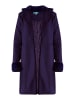 TOOCHE Mantel "Mantel mit Pelzapplikation" in violet