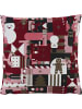 Sander Jacquard Kissenhülle Calvin in rot