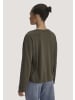 Hessnatur Hessnatur Longsleeve Oversize aus TENCEL™ Lyocell und Bio-Baumwolle in vintage oliv