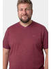 Men Plus Kurzarm T-Shirt in kupfer braun