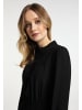 DreiMaster Damen Turtleneckkleid in Schwarz