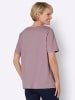 Sieh an! Rundhalsshirt in mauve-himmelblau