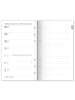NOTIQUE Kalender 2027 Wochenplaner mit 6 Ringen in Schwarz - 12,5 x 19 cm