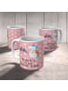 Mr. & Mrs. Panda Kaffeetasse Einhorn Bergsteiger mit Spruch in Rot Pastell