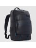 Piquadro B2 Revamp Rucksack RFID Schutz Leder 43 cm Laptopfach in blue