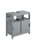 SoBuy Unterschrank in Mattgrau - (W) 38 x (H) 60 x (L) 70.5 cm