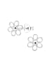 Alexander York Ohrringe, Ohrstecker BLUME in 925 Sterling Silber, 2-tlg in silver