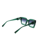 Ana Hickmann Frauen Sonnenbrille Quadratisch Grün