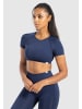 SMILODOX Crop Shirt Soheli in Marineblau