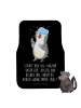 Mr. & Mrs. Panda Autoteppich Pinguin Duschen mit Spruch in Schwarz