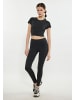 TUFFSKULL Damen Crop-Top in Schwarz