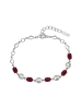 gaya Women Bracelet in Silver Red