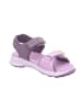 superfit Sandale CRISS CROSS in Lila/Gelb