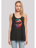 F4NT4STIC Damen Tanktop Drooling Lips in schwarz