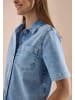 Cecil Overshirt Short Sleeve Light B in Light Blue Used Wash