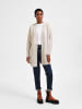 SELECTED FEMME Lange Strickjacke mit Taschen Stretch Casal Cardigan SLFLULU in Beige-2