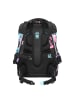 Coocazoo Schulrucksack-Set MATE "Floral Artnight" 3-tlg. in Schwarz