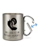 Mr. & Mrs. Panda Isolierbecher Stinktier Handstand mit Spruch in Silber