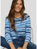 Rabe Rundkragen Langarmshirt für Damen in hell-blau