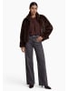 Zero  Business-Bluse unifarben in Black Coffee