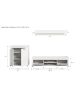 ebuy24 Regalsystem Jam (3-teilig) Weiß 255 x 35 cm