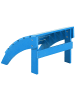 Beliani Gartenstuhl ADIRONDACK in Blau - (W) 50 x (H) 34 x (L) 43 cm