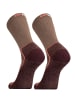 UphillSport Wander-Socke 'SAANA' 2er Pack in Brown