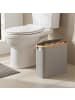 relaxdays Toilettenpapier Aufbewahrung in Grau - (B)43 x (H)38 x (T)17 cm