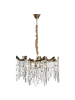 Beliani Kronleuchter JEMNI in Gold/Silber - (W) 60 x (H) 52 x (L) 60 cm
