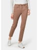 GOLDNER Kurzgröße:  Jeanshose in camel
