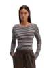 Marc O'Polo Gestreiftes Longsleeve regular in Medium Brown
