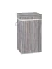relaxdays 3 x Wäschekorb in Grau - (B)36 x (H)63 x (T)36 cm